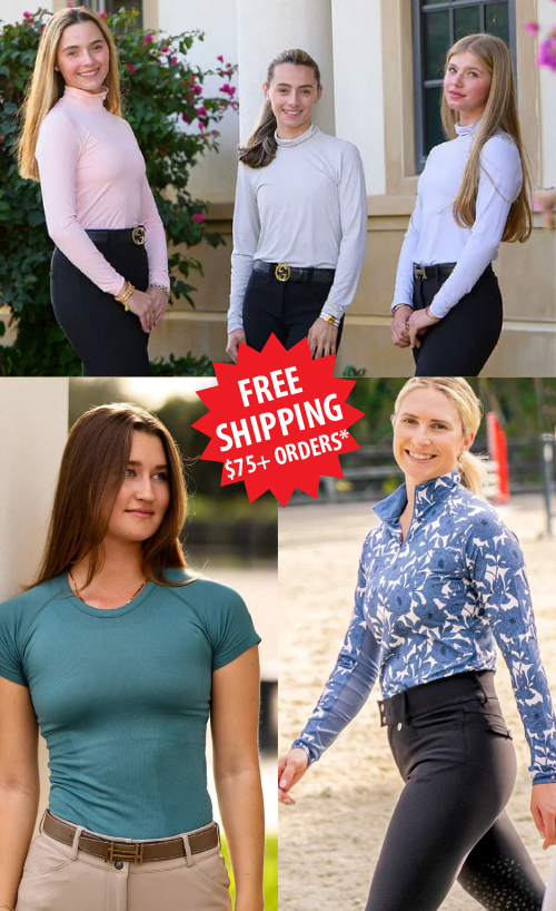 Best Equestrian sun shirts and base layers for riding in the sun